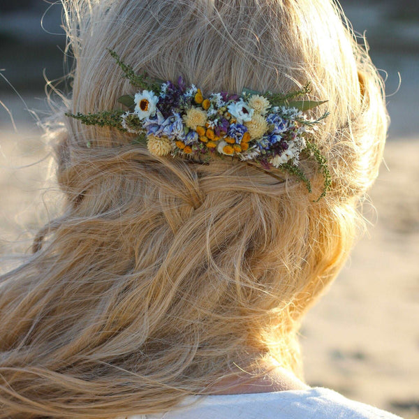 Eucalyptus and Dried Lavender Hair Comb