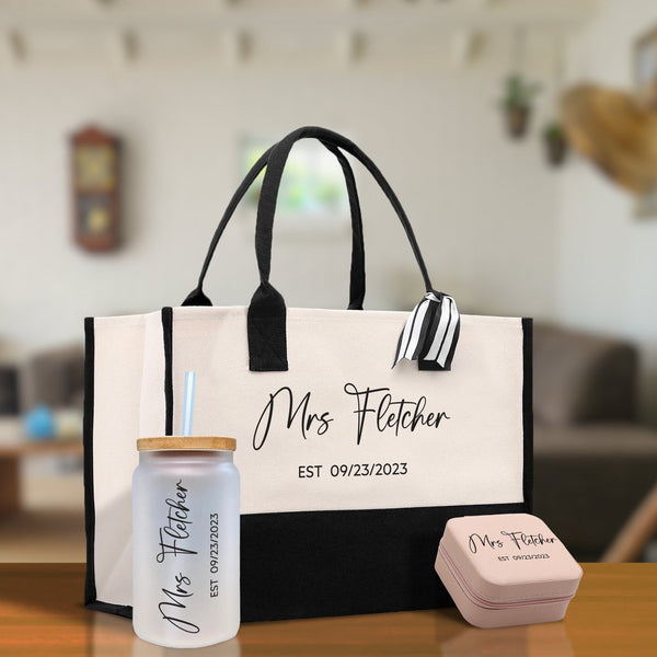 Personalized Mrs. Tote Bag
