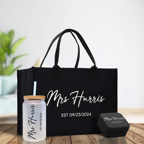 Personalized Mrs. Tote Bag