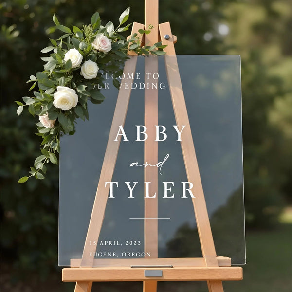 Minimalist Wedding Welcome Sign