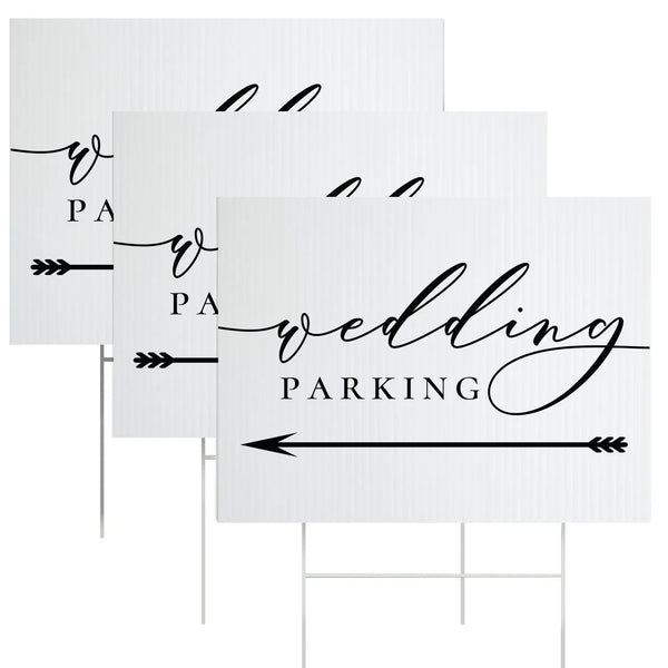 Wedding Parking Yard Sign