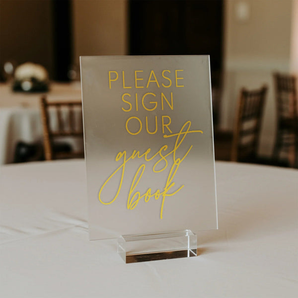 Guestbook Wedding Table Sign