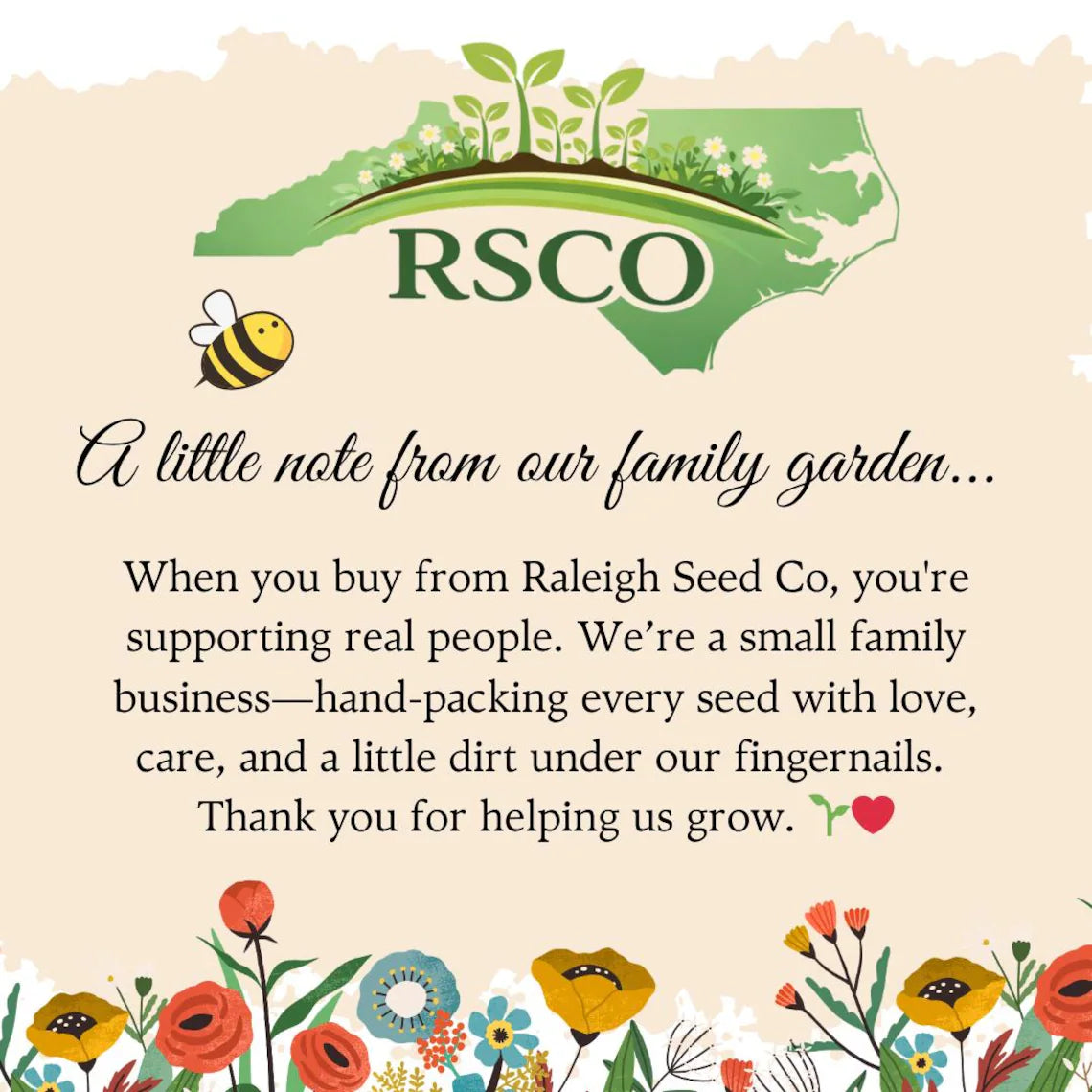Let Love Grow Wildflower Seed Packet Favors, 25 Pack