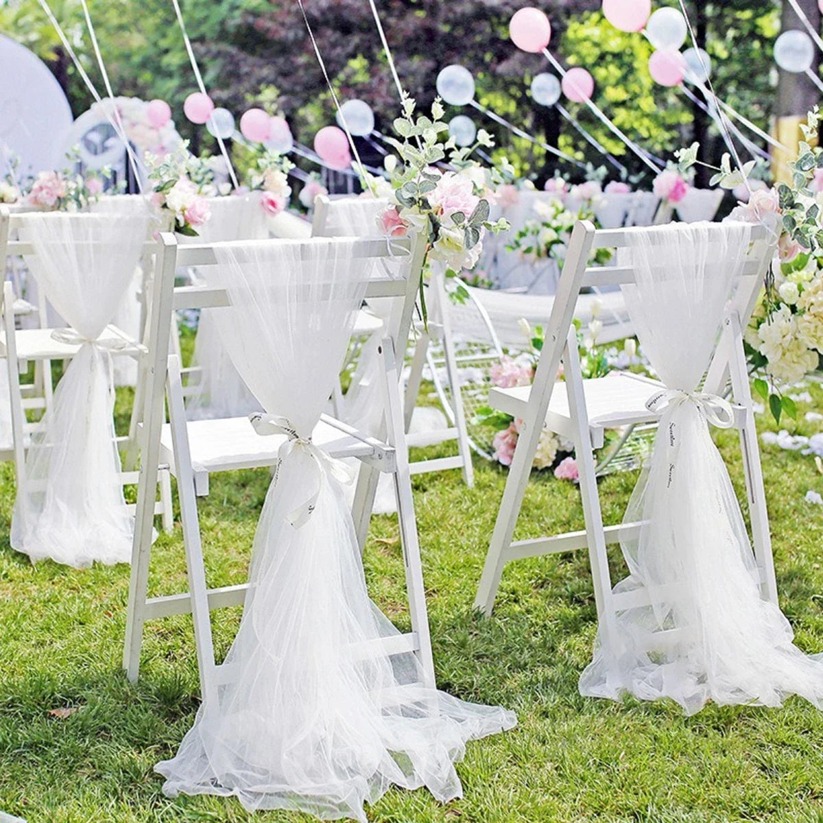 Sheer Organza Tulle Roll for Wedding Decor