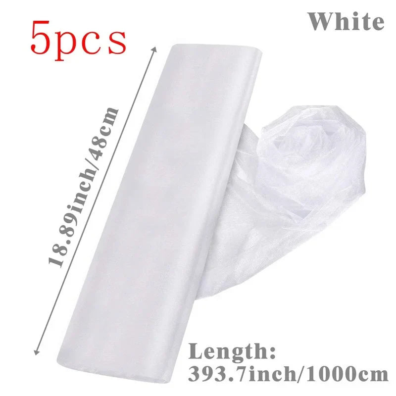 Sheer Organza Tulle Roll for Wedding Decor
