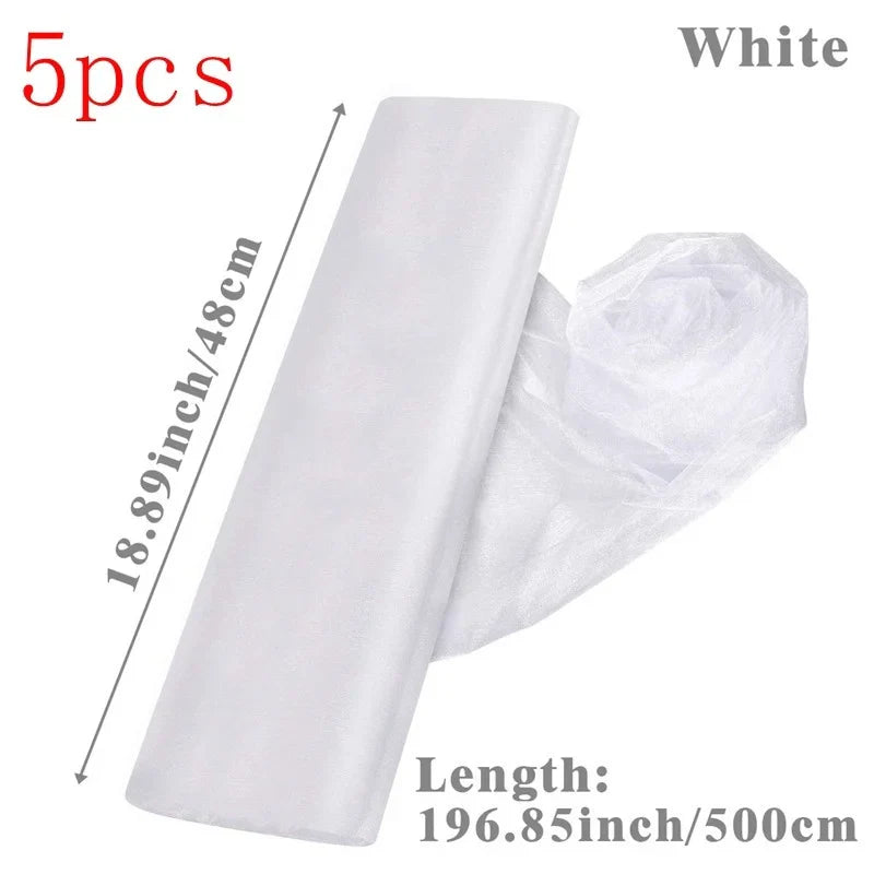 Sheer Organza Tulle Roll for Wedding Decor