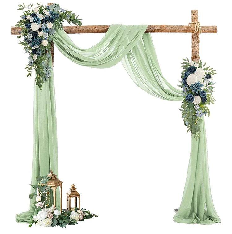 Chiffon Wedding Arch Drape