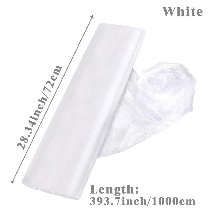 Sheer Organza Tulle Roll for Wedding Decor