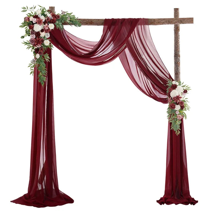 Chiffon Wedding Arch Drape