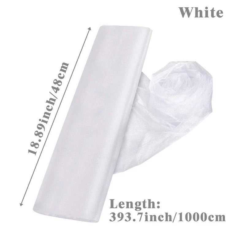 Sheer Organza Tulle Roll for Wedding Decor
