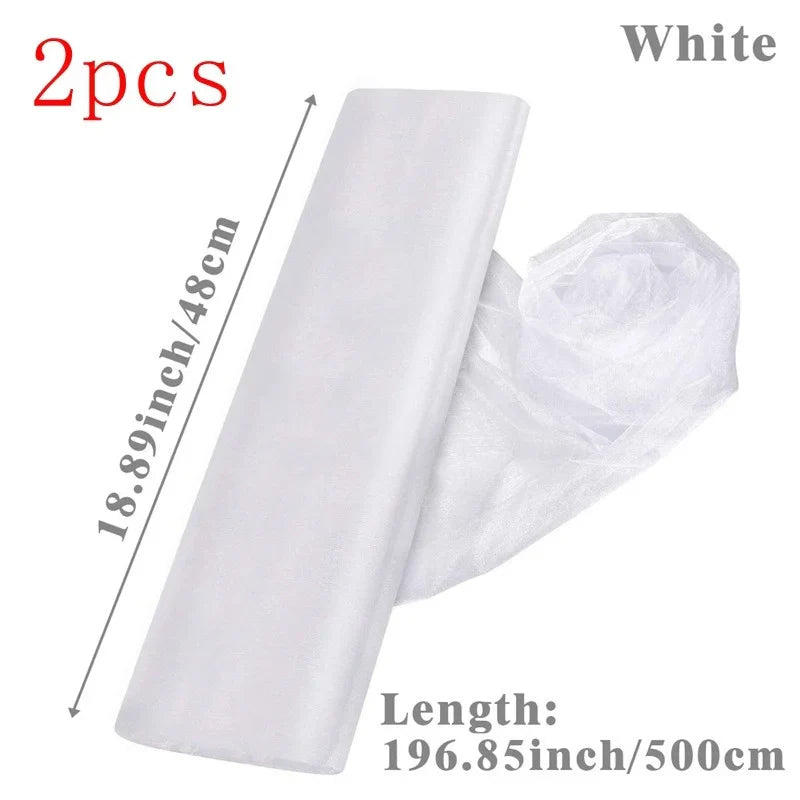 Sheer Organza Tulle Roll for Wedding Decor