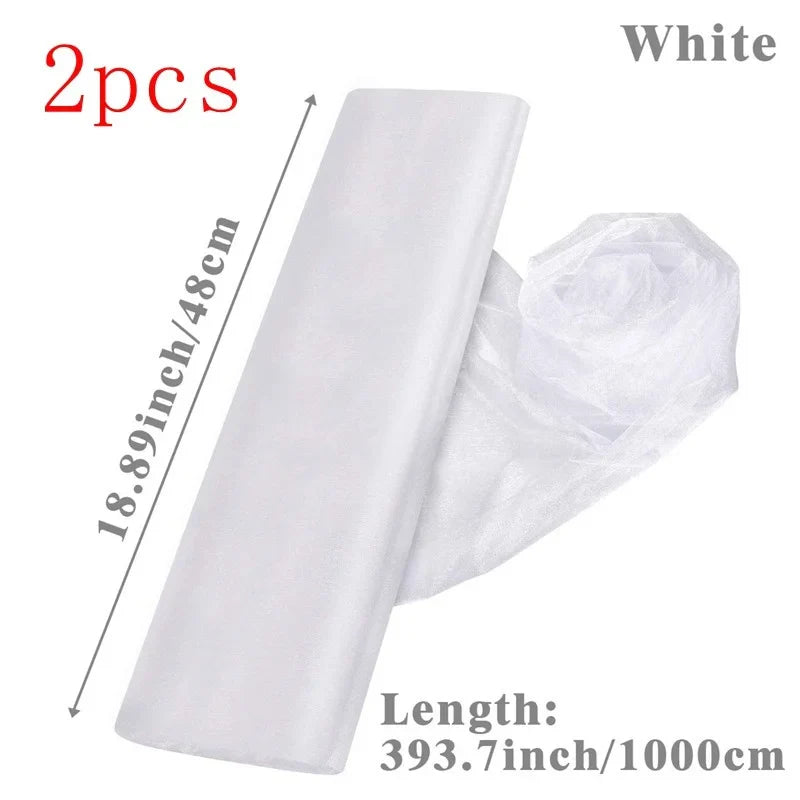 Sheer Organza Tulle Roll for Wedding Decor