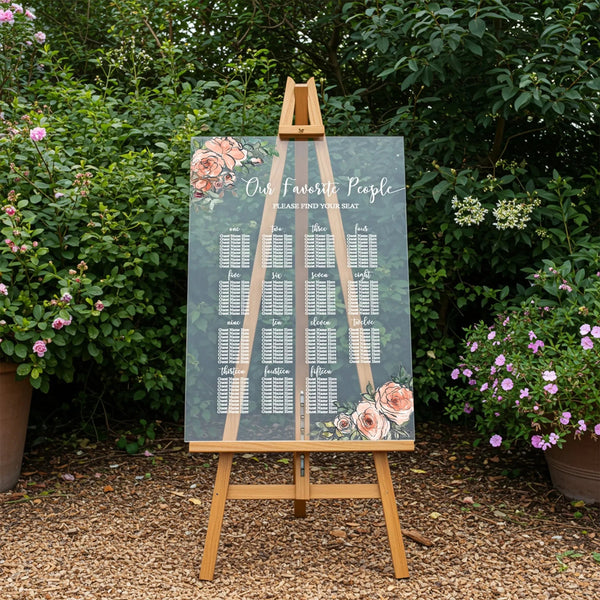 Floral Wedding Seating Chart