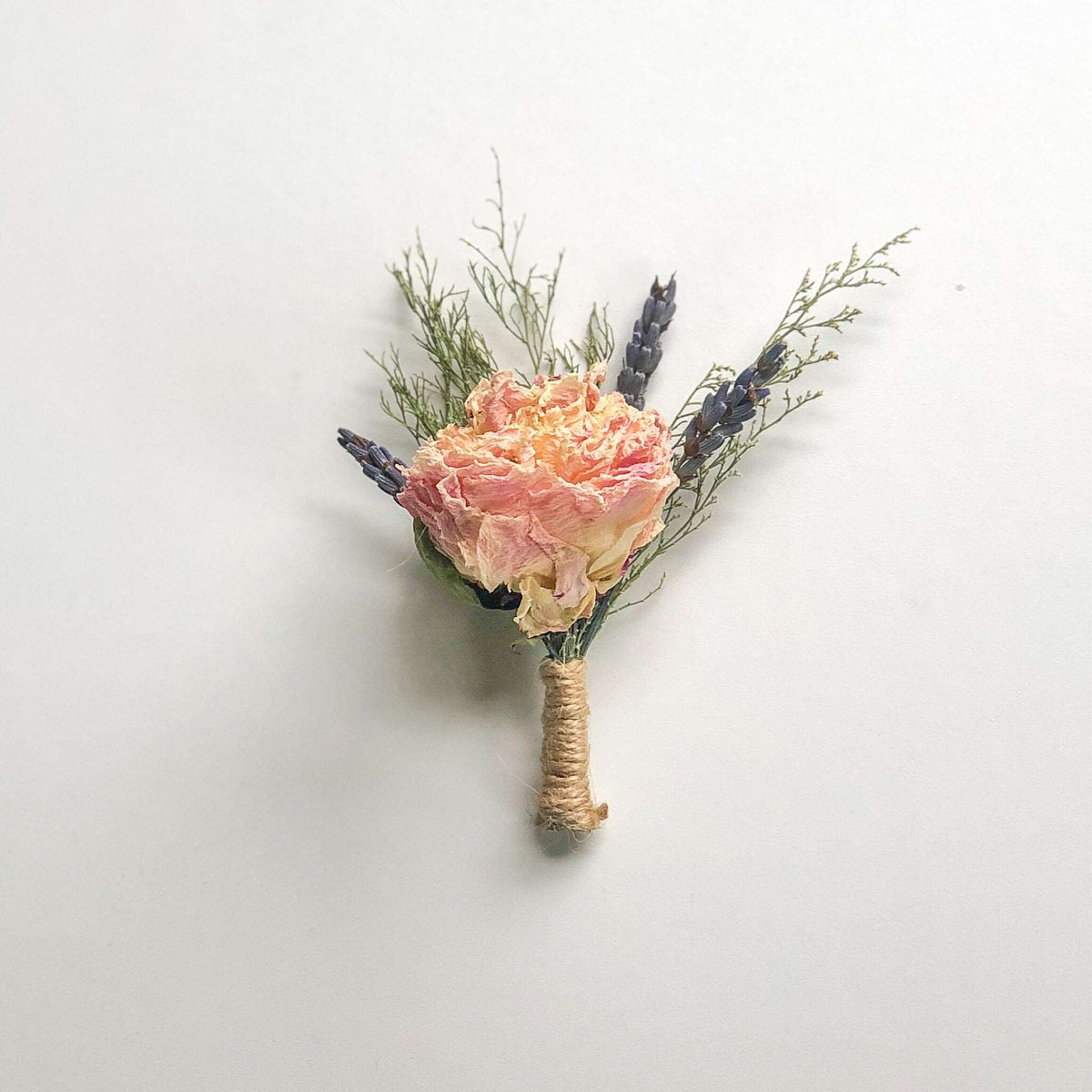 Dried Peony and Larkspur Bouquet