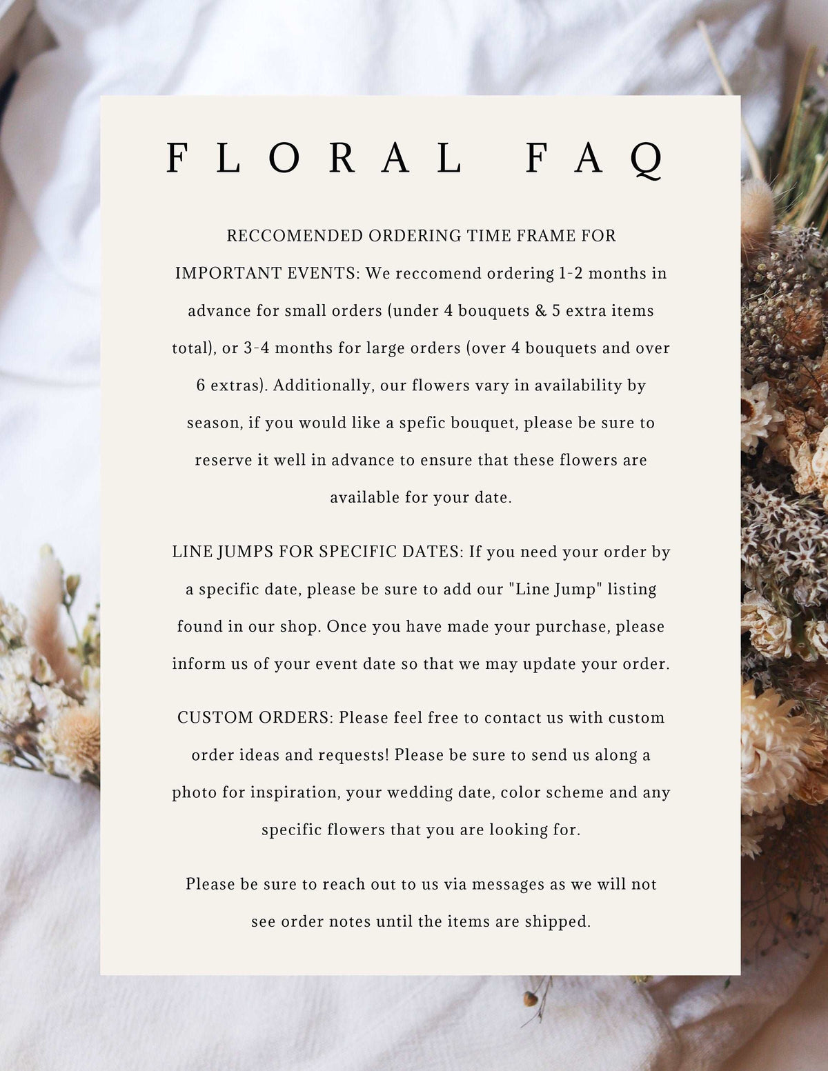 Dried Lavender, Gomphrena, and Daisy Bouquet