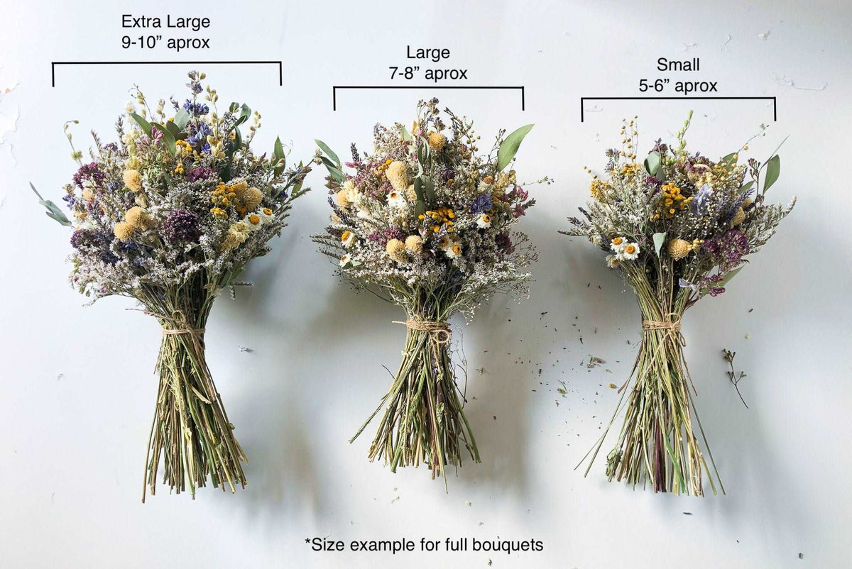 Dried Peony and Larkspur Bouquet