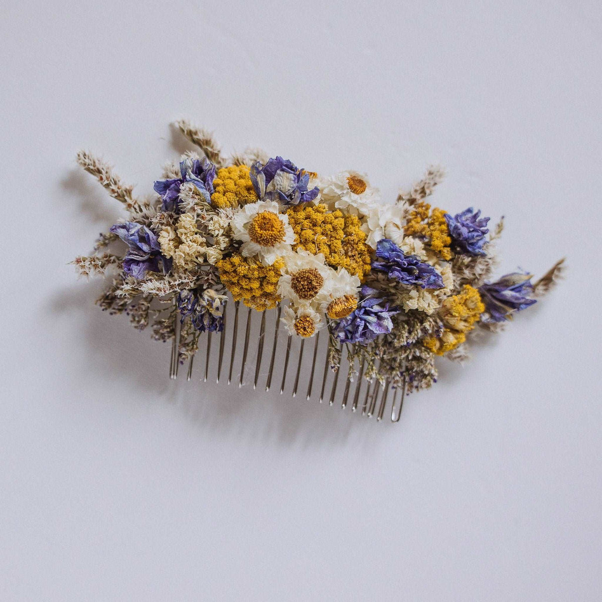 Dried Eucalyptus, Yarrow, and Lavender Bouquet