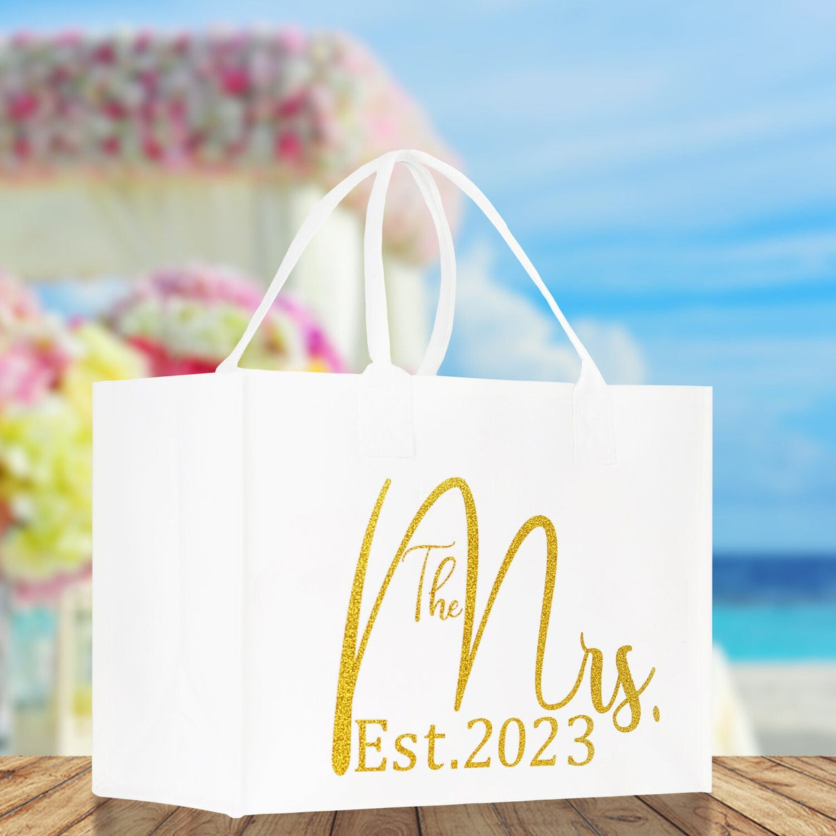 The Mrs. Gold Print Tote Bag