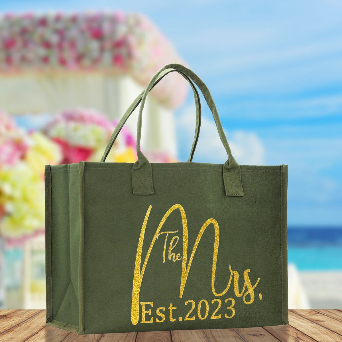 The Mrs. Gold Print Tote Bag
