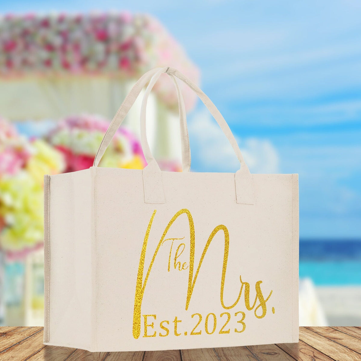 The Mrs. Gold Print Tote Bag