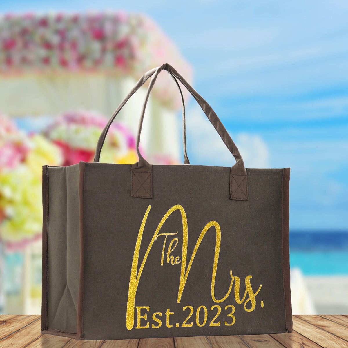 The Mrs. Gold Print Tote Bag