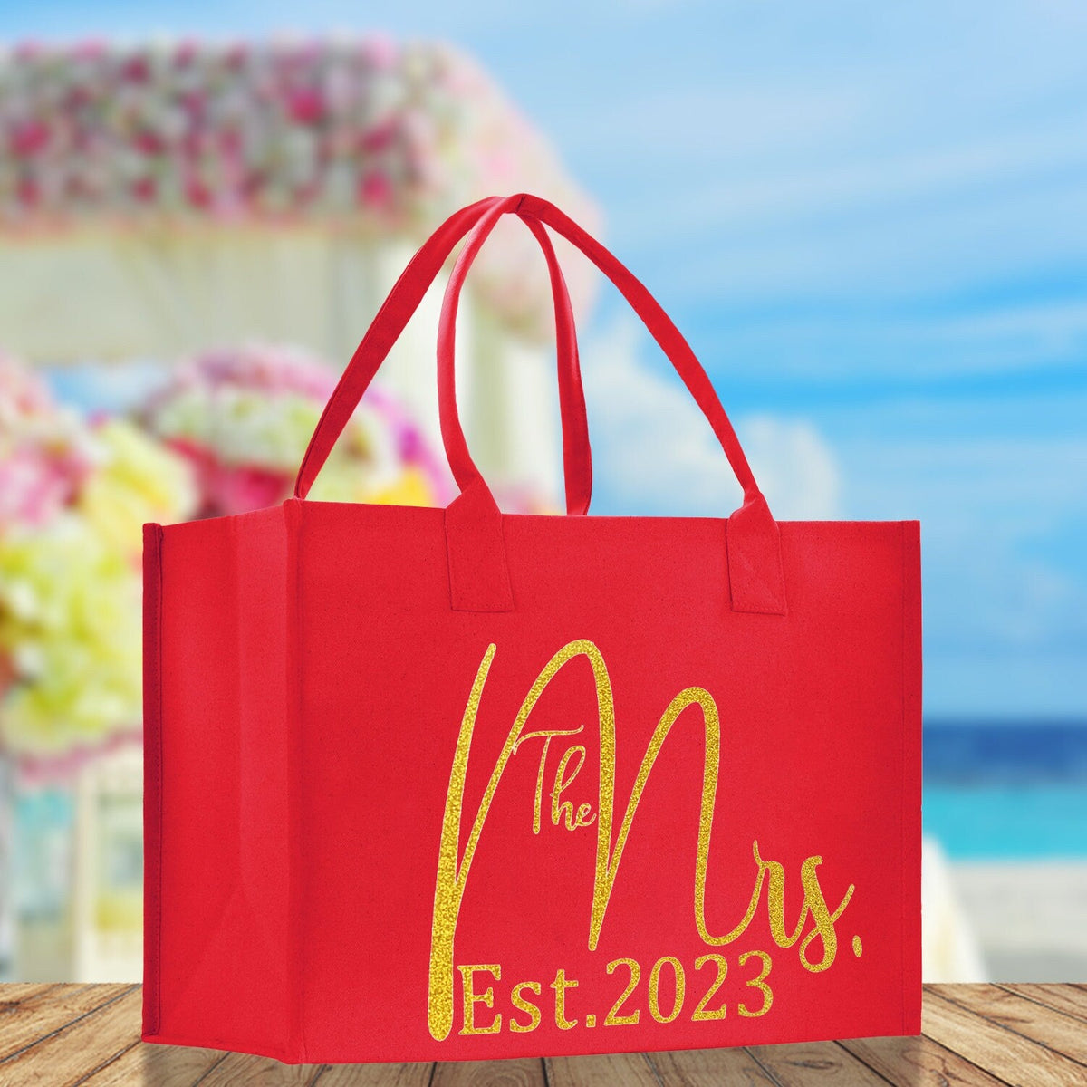 The Mrs. Gold Print Tote Bag