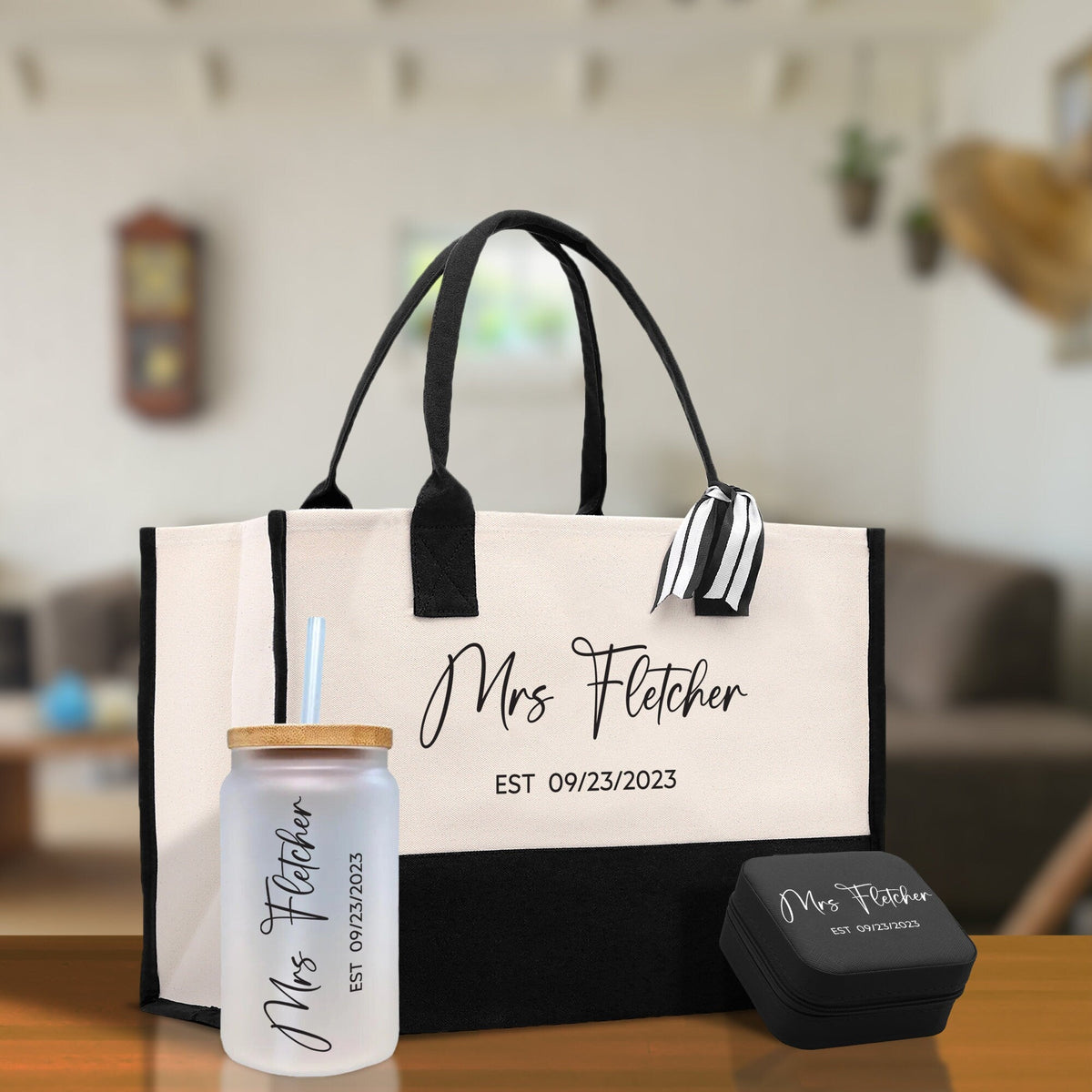 Personalized Mrs. Tote Bag