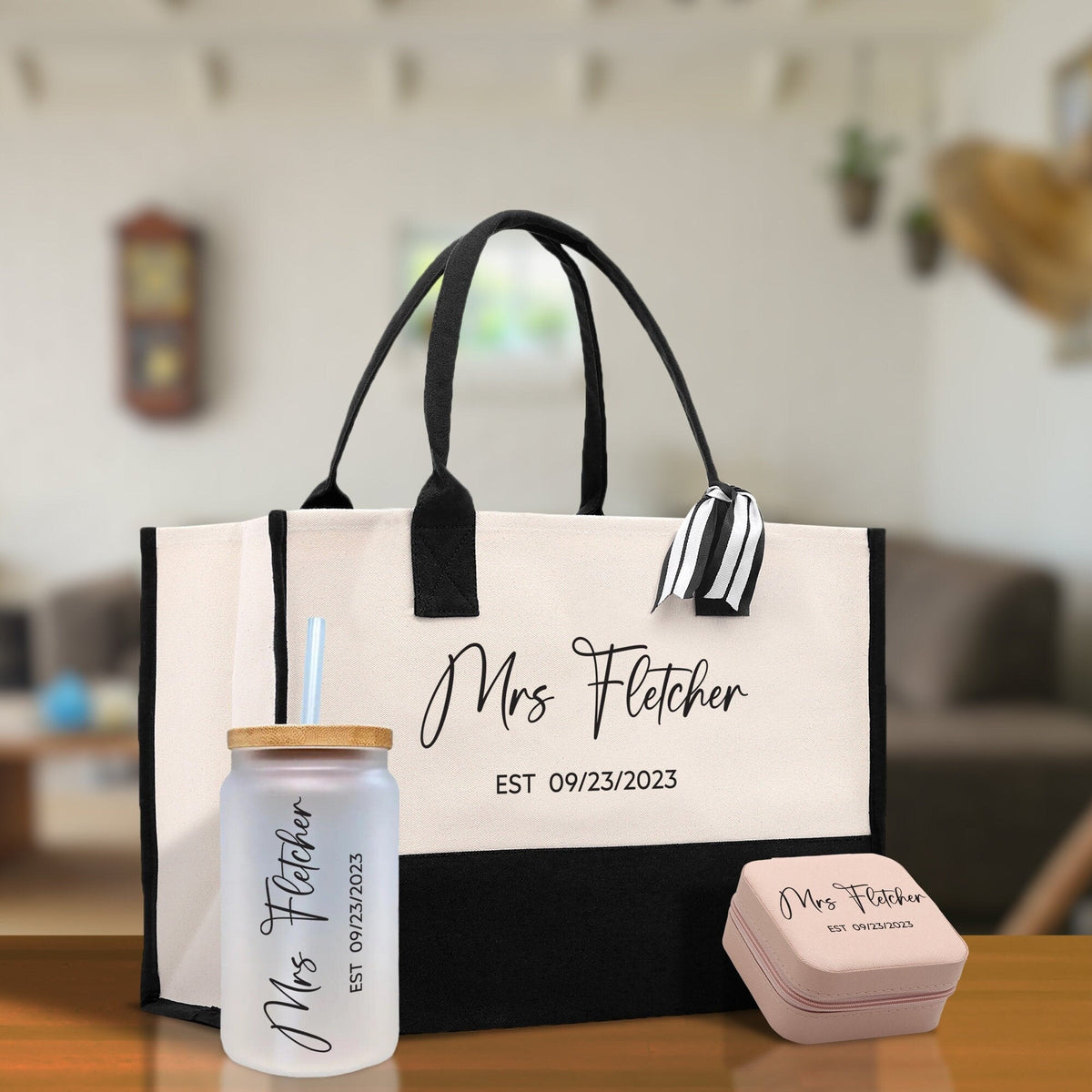 Personalized Mrs. Tote Bag