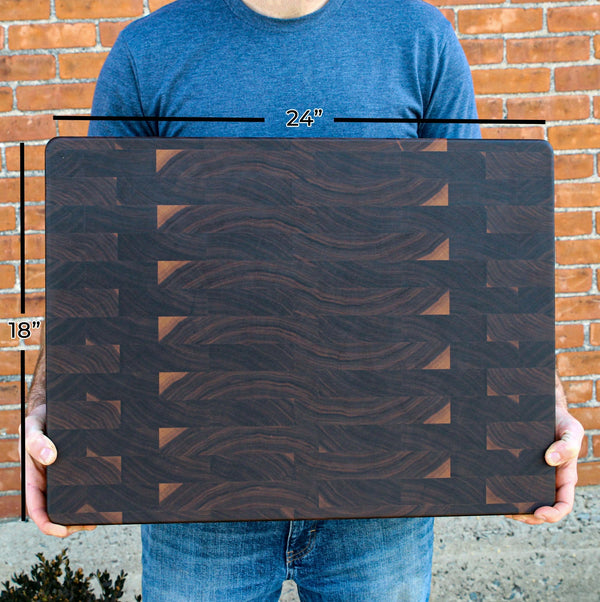 Extra Large End Grain Walnut Cutting Board