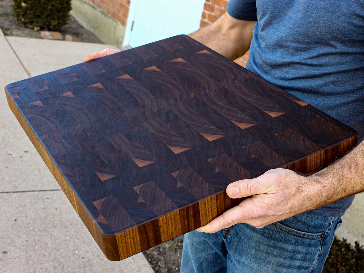 Extra Large End Grain Walnut Cutting Board