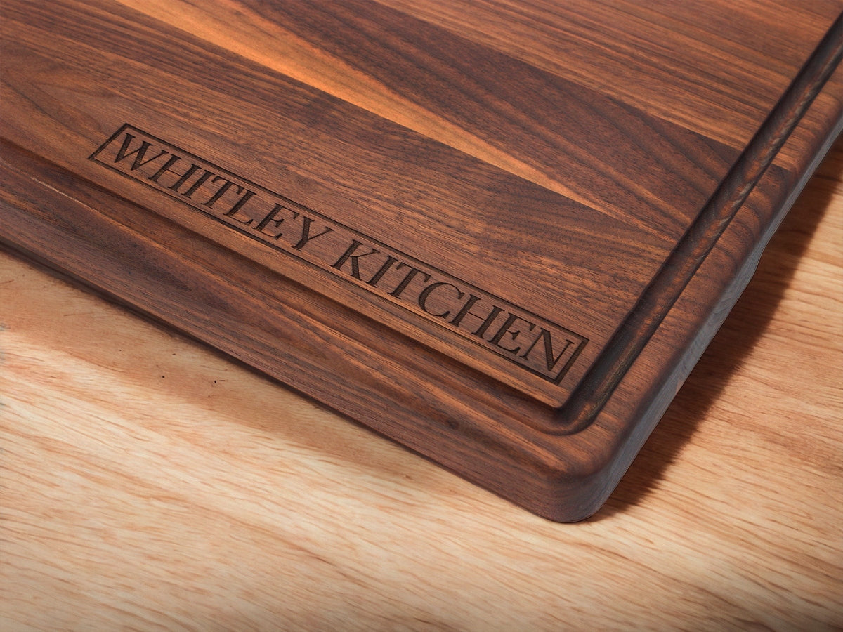 Personalized Thick Wood Cutting Board, Extra Large