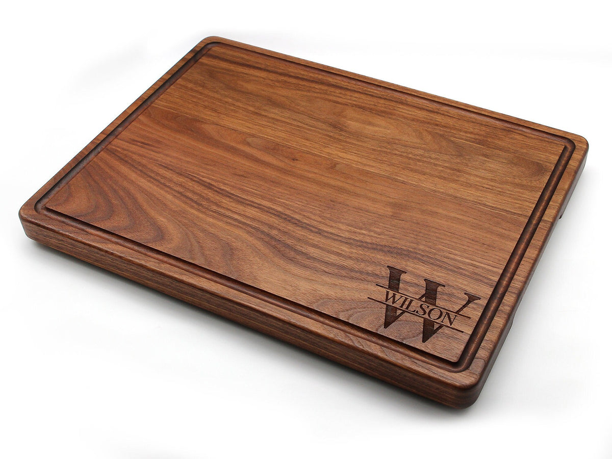 Personalized Thick Wood Cutting Board, Extra Large