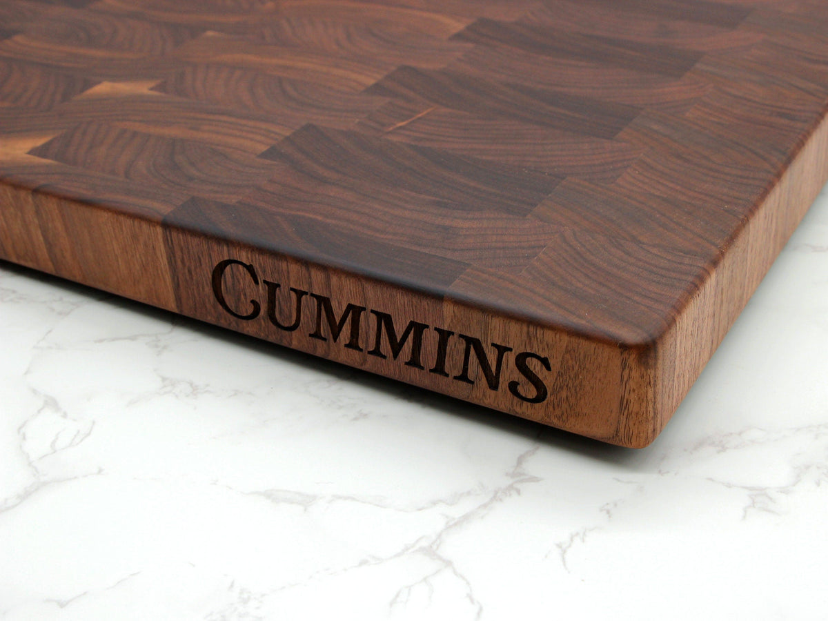 Engraved Walnut Cutting Board, Large