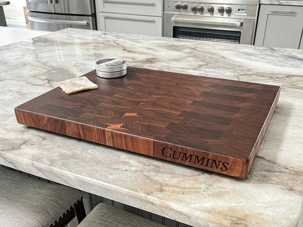 Engraved Walnut Cutting Board, Large