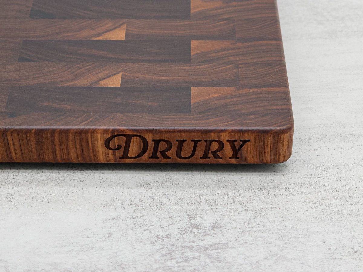 Engraved Walnut Cutting Board, Large