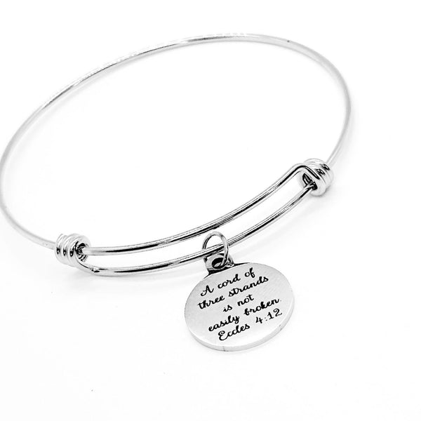 A Cord of Three Strands Charm Bracelet