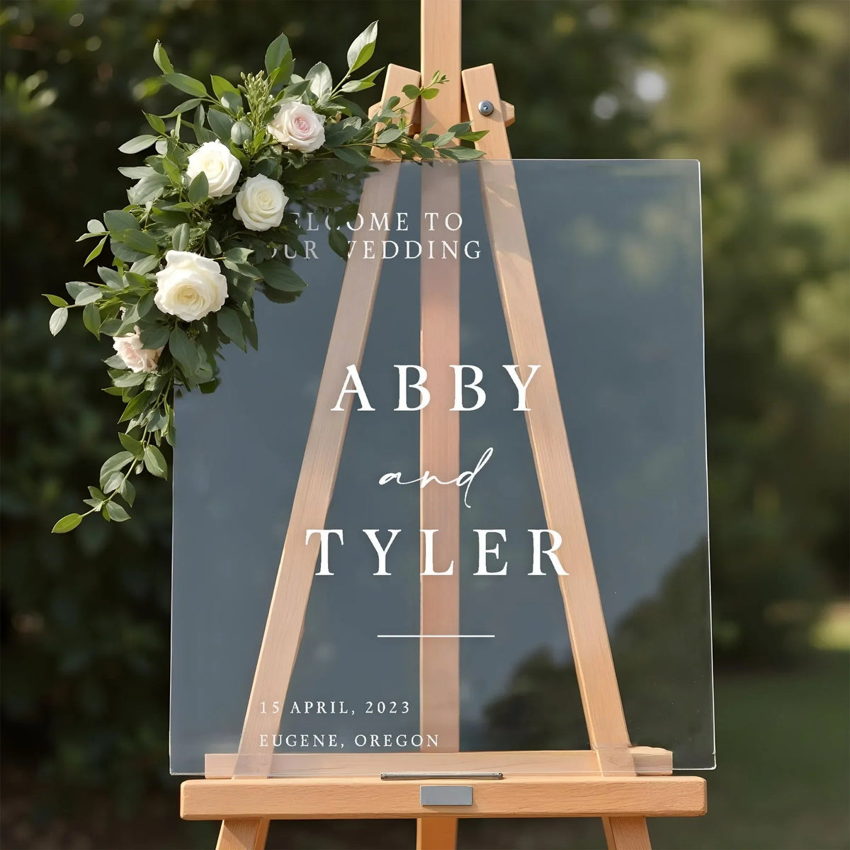 Minimalist Wedding Welcome Sign