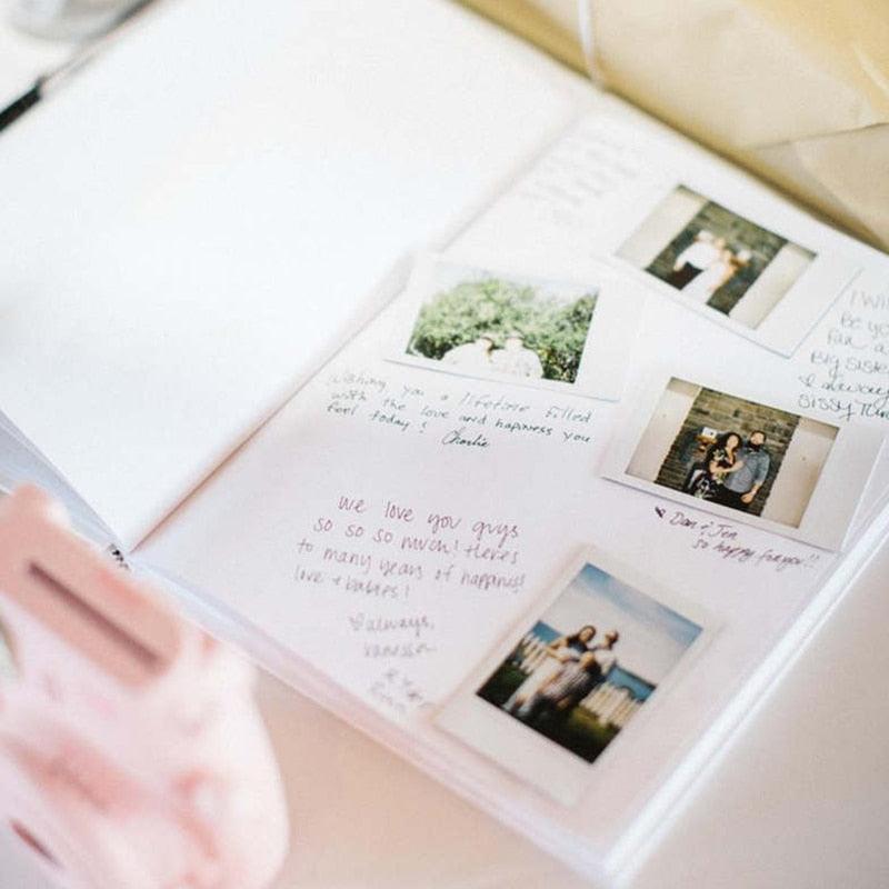 Personalized Marble Cover Guest Book Alternative