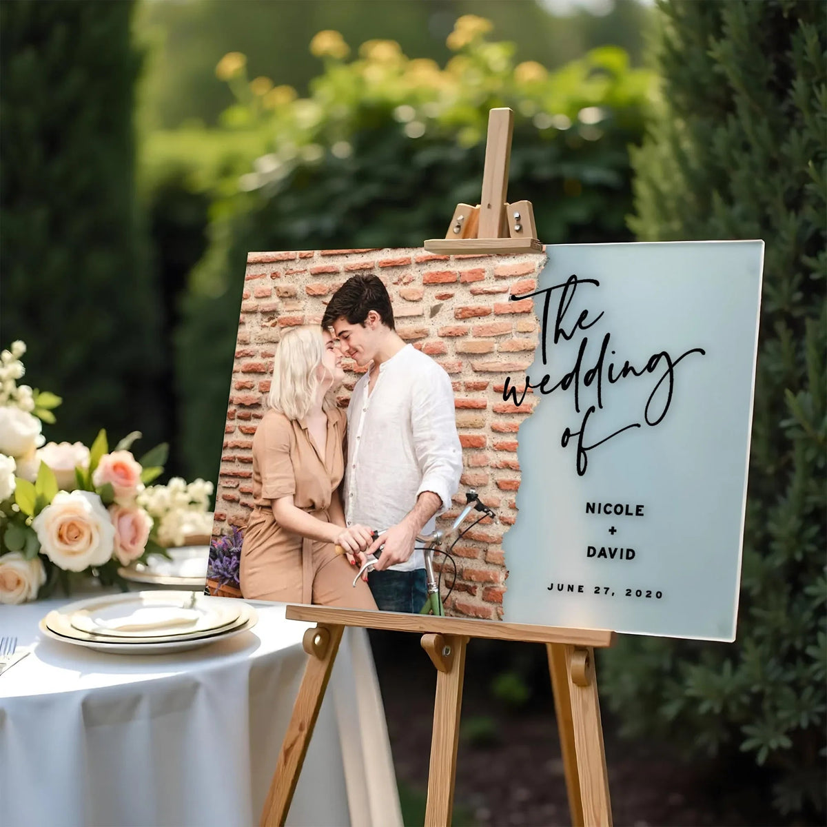 Photo Swash Wedding Welcome Sign