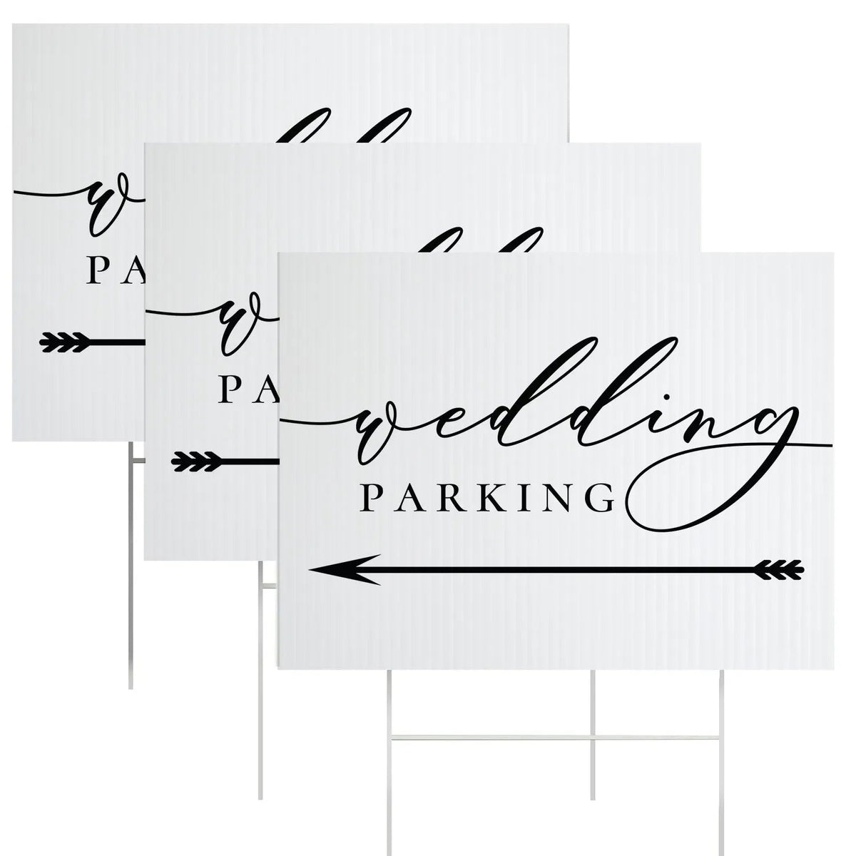 Wedding Parking Yard Sign
