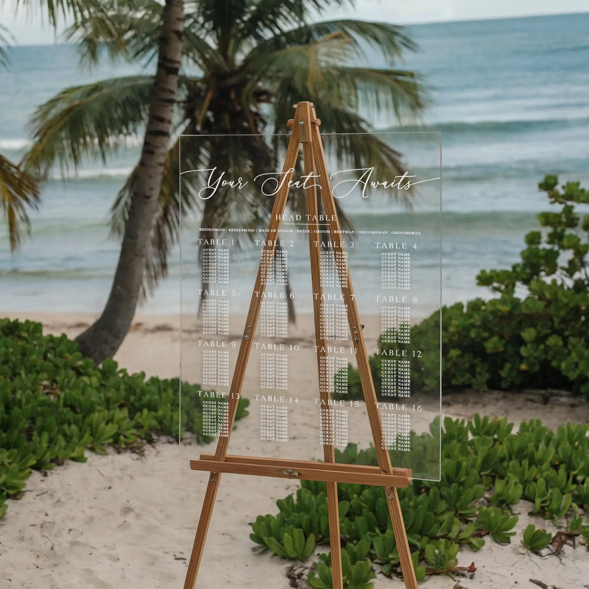 Your Seat Awaits Wedding Seating Chart